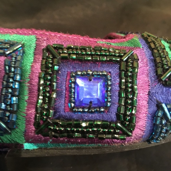 🌲EUC VINTAGE Beverly Feldman Embellished Flats🌲 - Picture 6 of 8